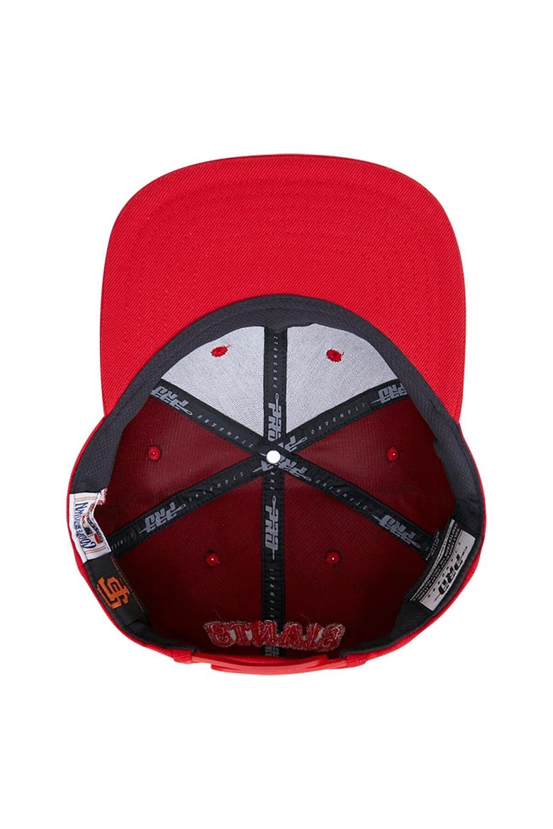 Men's Pro Standard San Francisco Giants Triple Red Snapback Hat, Alternate, color, Red