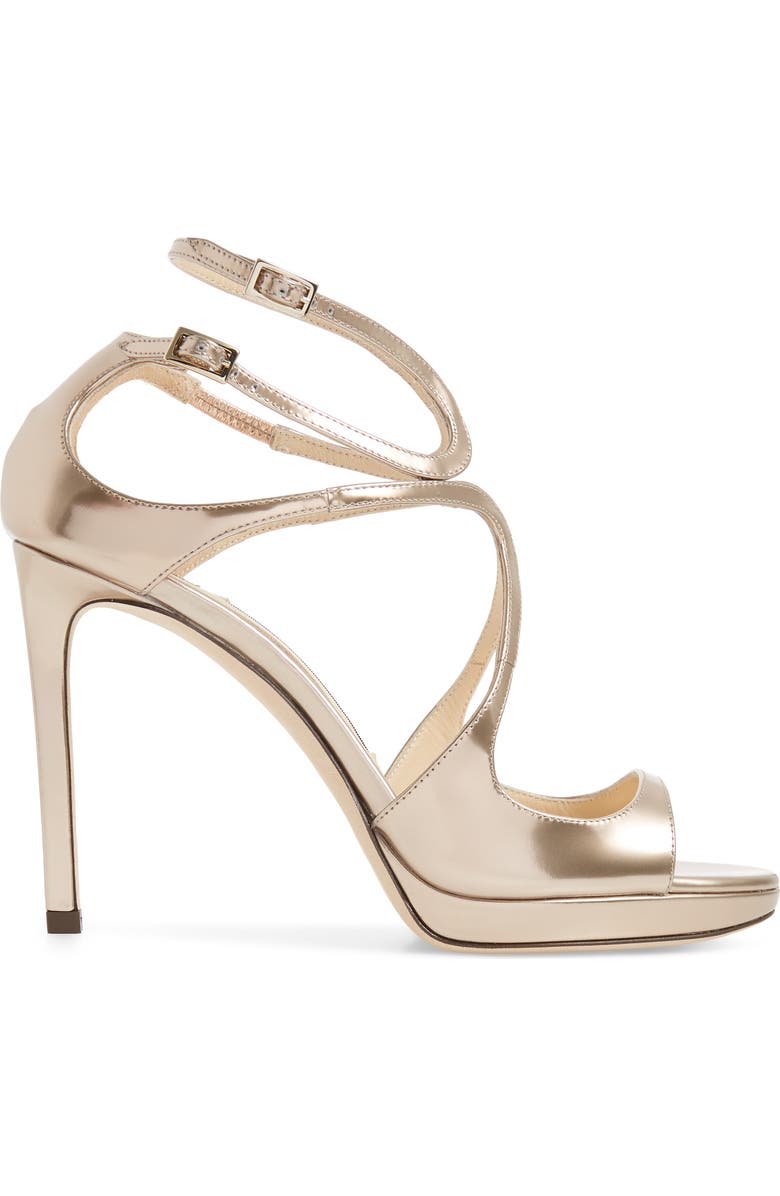 Jimmy Choo Emily Crisscross Platform Sandal, Alternate, color,
