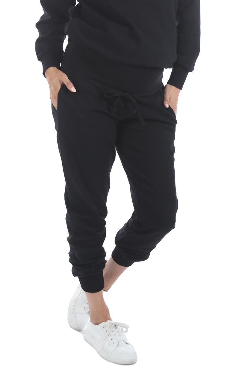 Angel Maternity Maternity/Nursing Track Jacket & Pants Set, Alternate, color, 