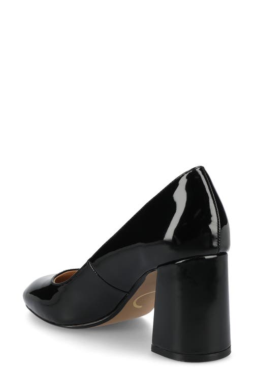 Journee Collection Seraphina Pump In Patent/black