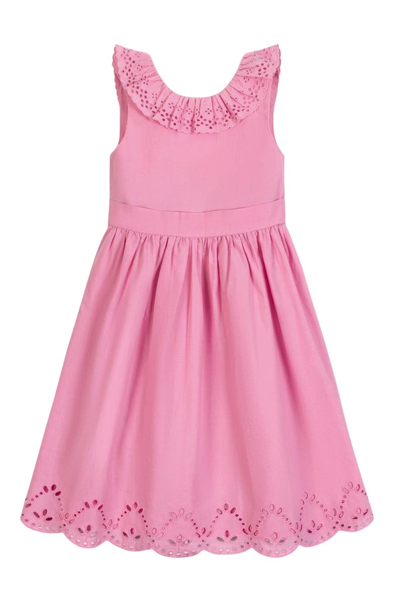 Hope & Henry Girls' Organic Ruffle Collar Party Dress, Kids, Main, color, 