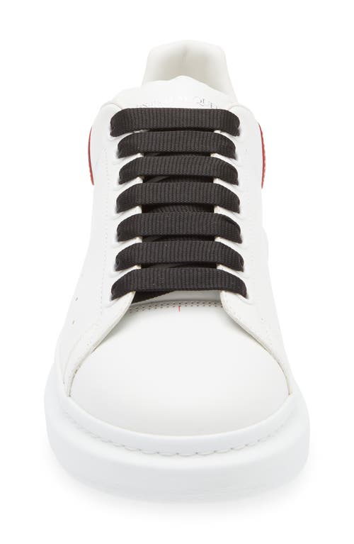 Alexander Mcqueen Leather Sneakers In Off White/chilli