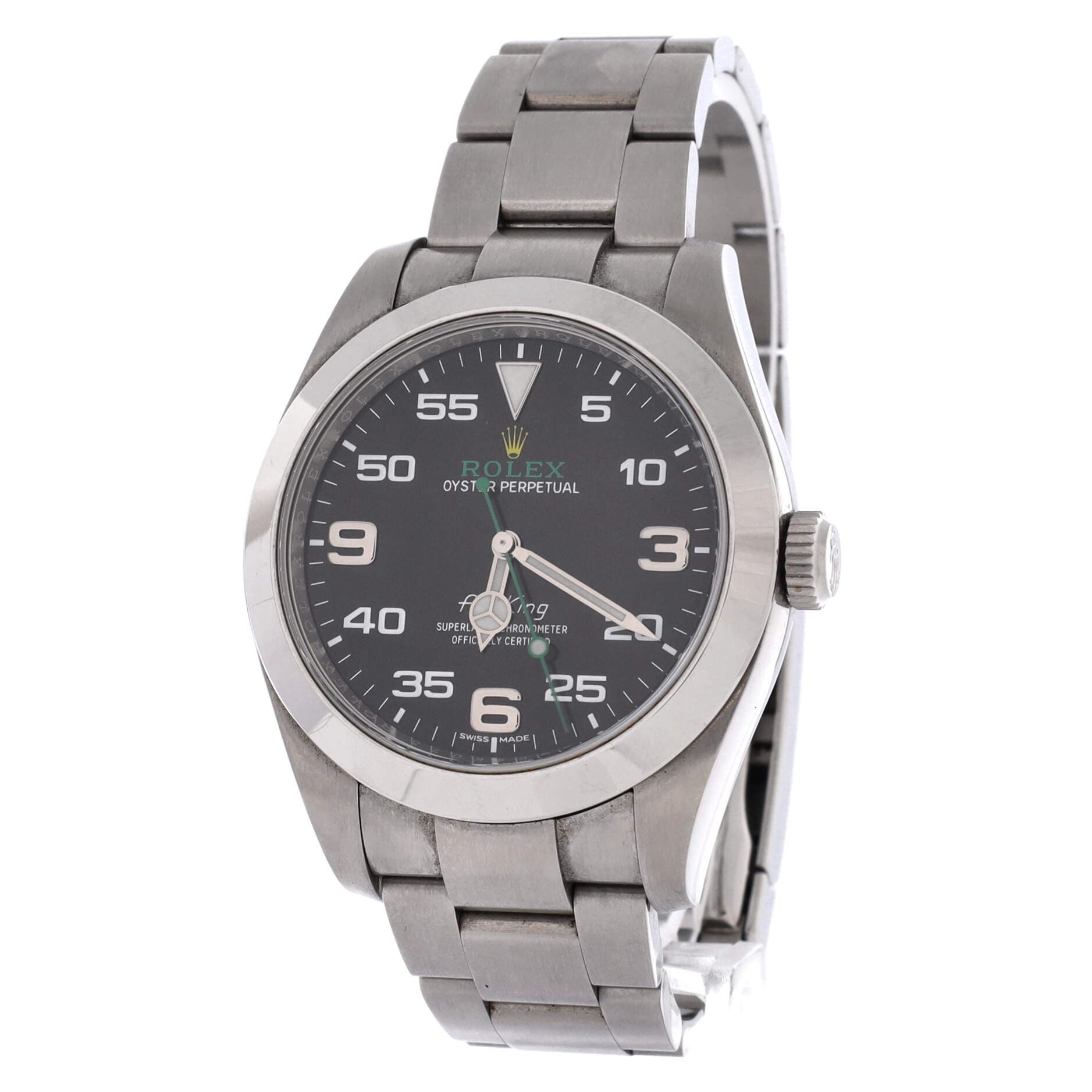 Oyster Perpetual Air King Chronometer Automatic Watch Stainless Steel 40, Alternate, color, Metallic Silver