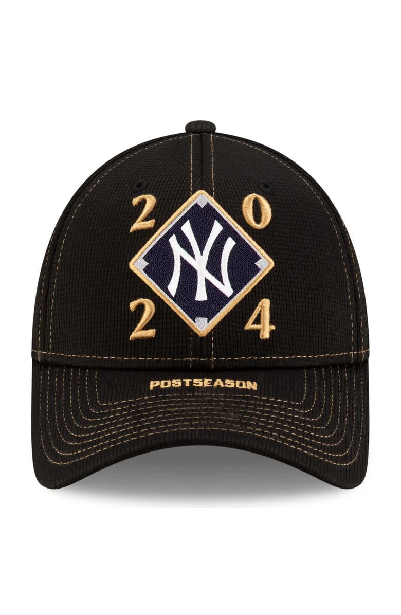 New Era Men's New Era Black New York Yankees 2024 American League Division Series Champions Locker Room 9FORTY Adjustable Hat, Alternate, color,