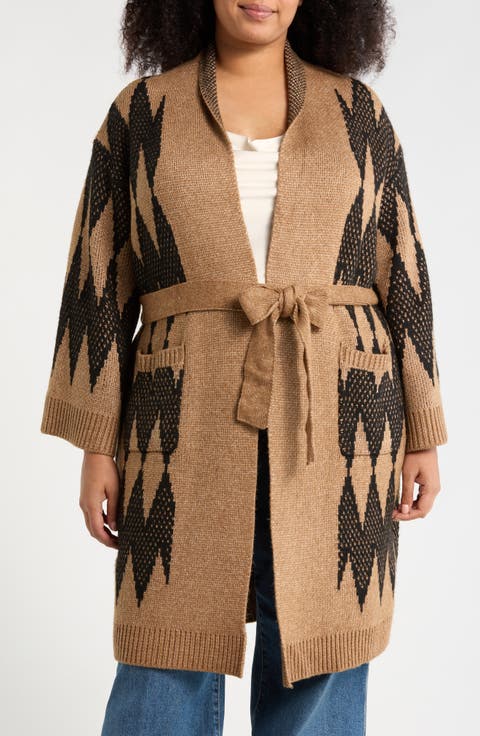 Print Longline Duster (Plus)