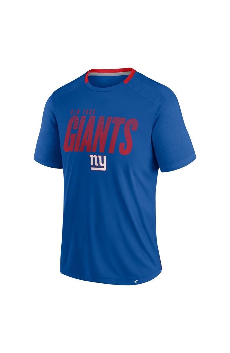 FANATICS Men's Fanatics Royal New York Giants Defender Fade Slant T-Shirt, Alternate, color, Royal