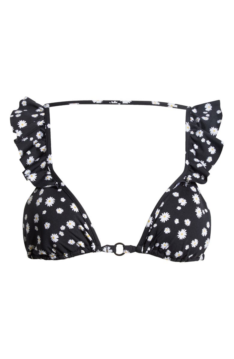 Maaji Ditsy Daisy Piroutte Ruffle Bikini Top, Alternate, color,