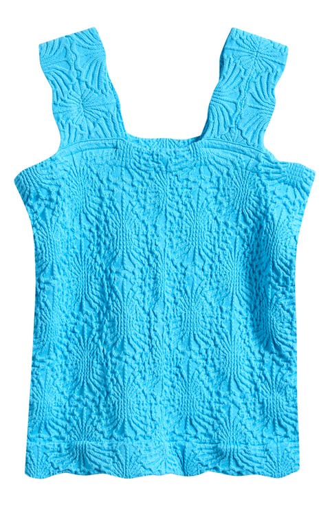 Kids' Floral Textured Tank Top (Big Kid)