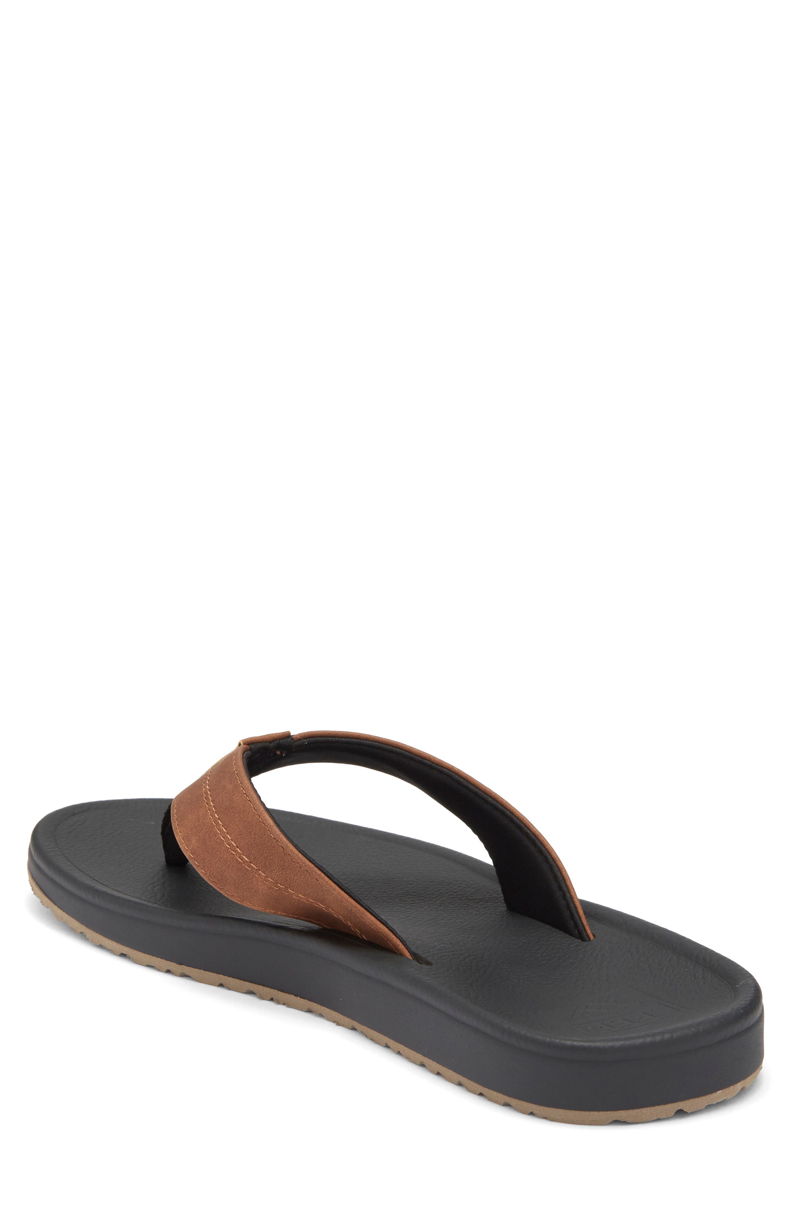 Reef Journeyer Flip Flop Sandal, Alternate, color, Black/ Brown