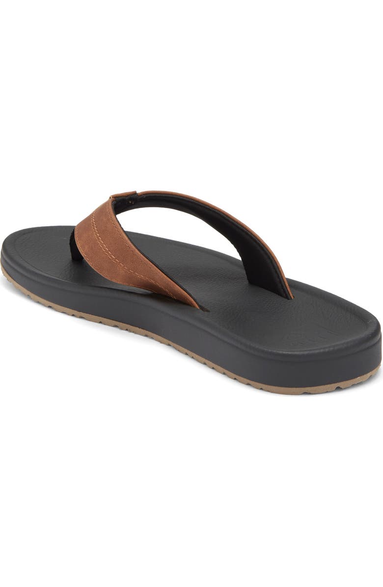 Reef Journeyer Flip Flop Sandal, Alternate, color, Black/ Brown