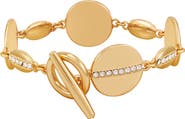 Vince Camuto Crystal Disc Toggle Bracelet