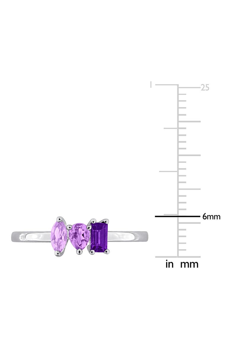 Multi-Shaped Amethyst Rose Gold Plated Ring, Alternate, color, PURPLE