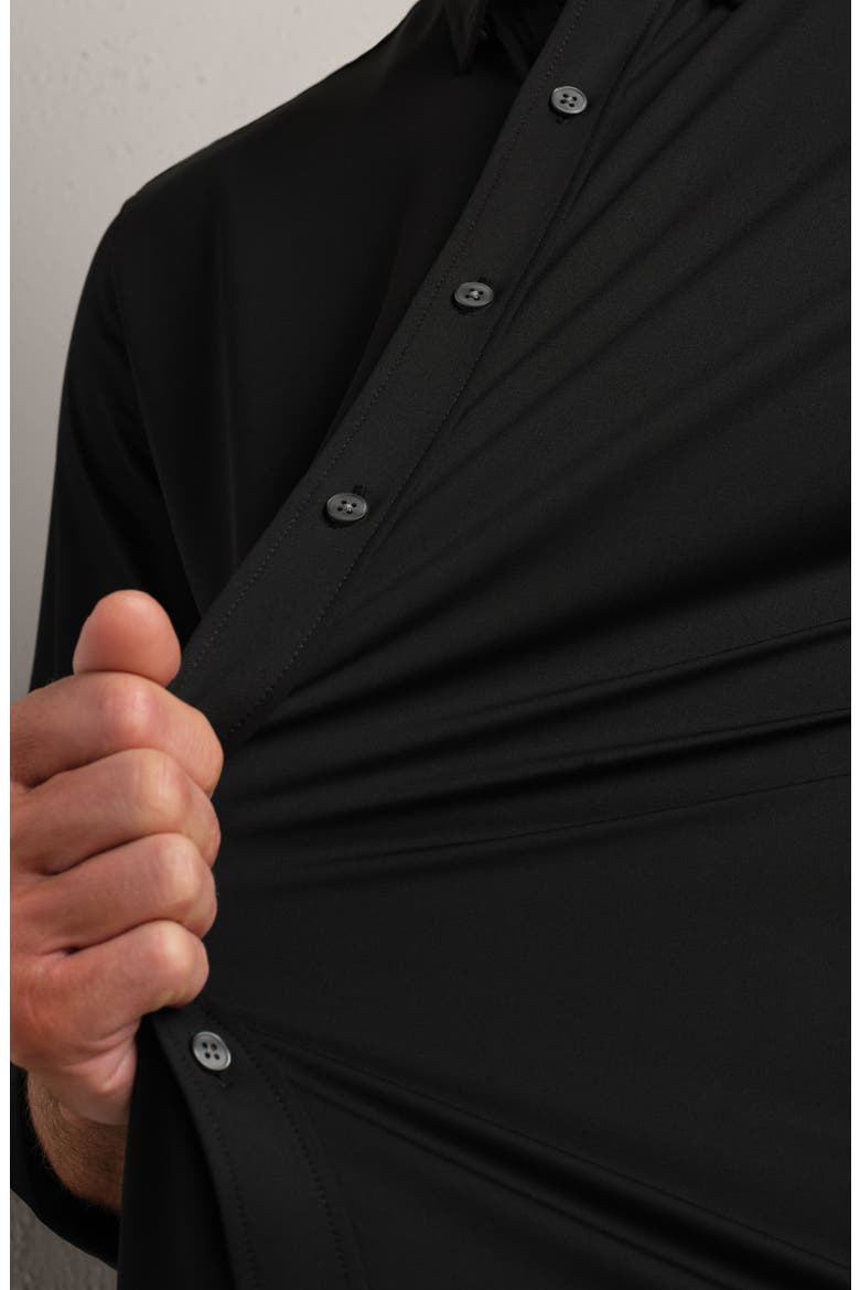 Commuter Classic Fit Stretch Button-Up Shirt, Alternate, color, BLACK OXFORD