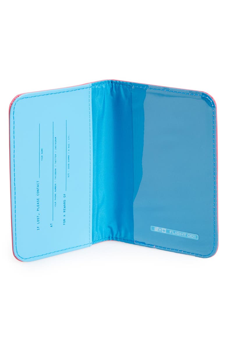 'Traveling to _____ for Pleasure' Passport Cover, Alternate, color, PINK