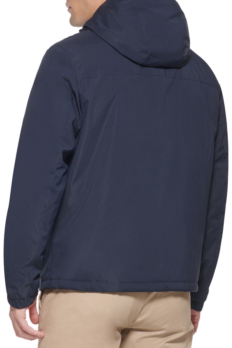 Hooded Stretch Woven Jacket, Alternate, color, NAVY