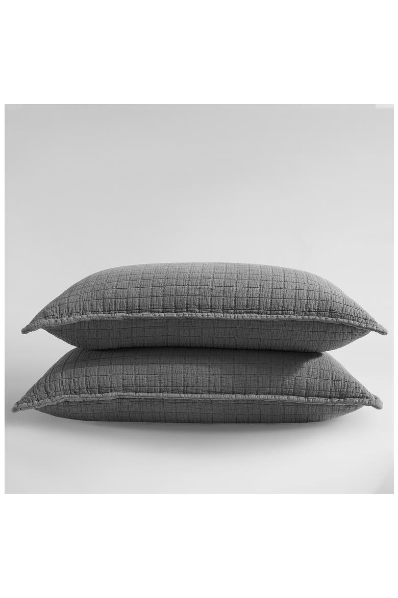 Essential Washed Jacquard Coverlet, Alternate, color, GREY