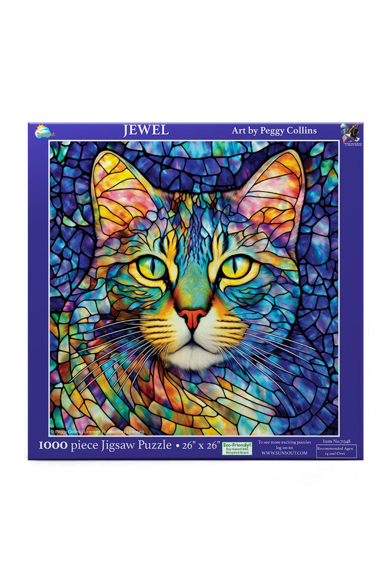 Jewel 1000 piece Jigsaw Puzzle for Adults, Alternate, color, Multicolor