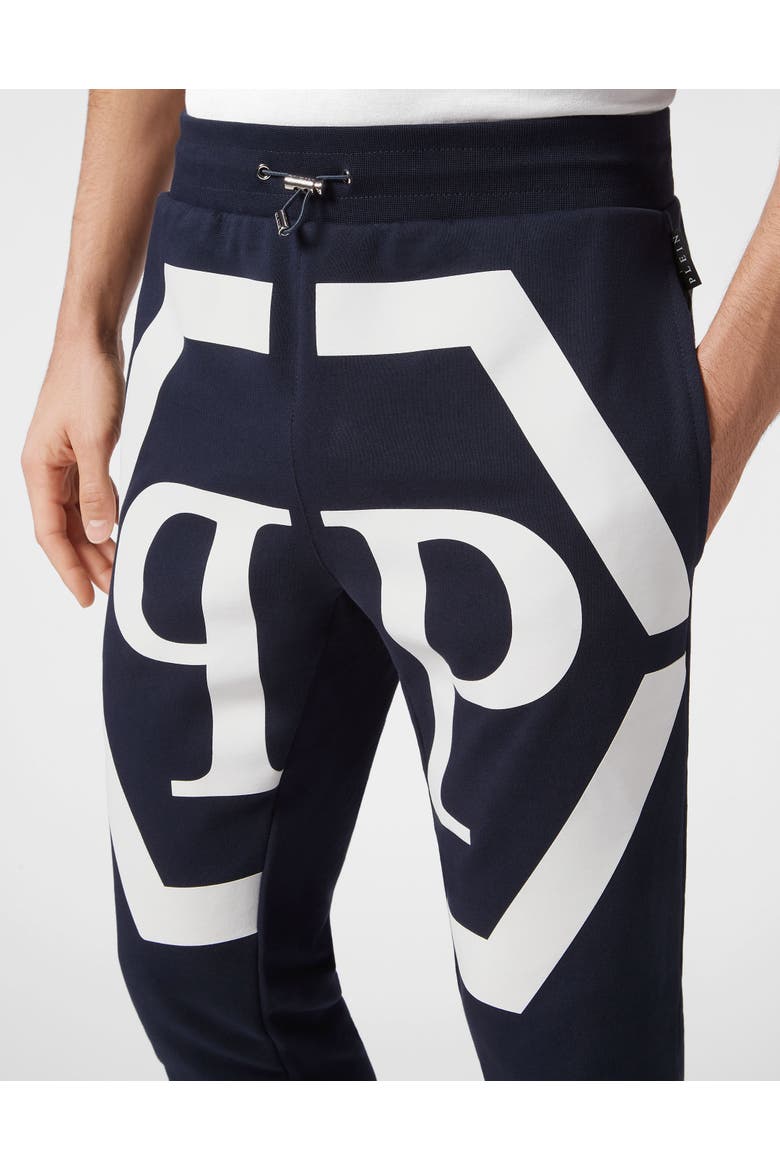 Jogging Trousers Hexagon Men, Alternate, color, bluenavy/white