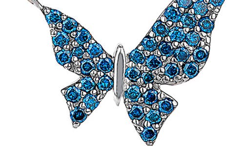 Lana 14k Gold White & Blue Diamond Pendant Necklace In Gold