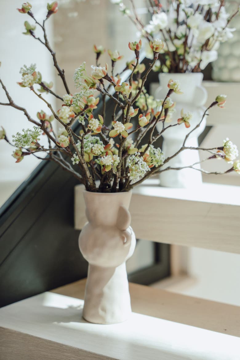 Oriana Cherry Blossom Bud Arrangement, Alternate, color, Tan