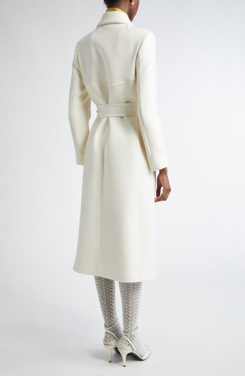 Valentino Mantel Aus Drill Double Frau Elfenbein 50 In Neutral