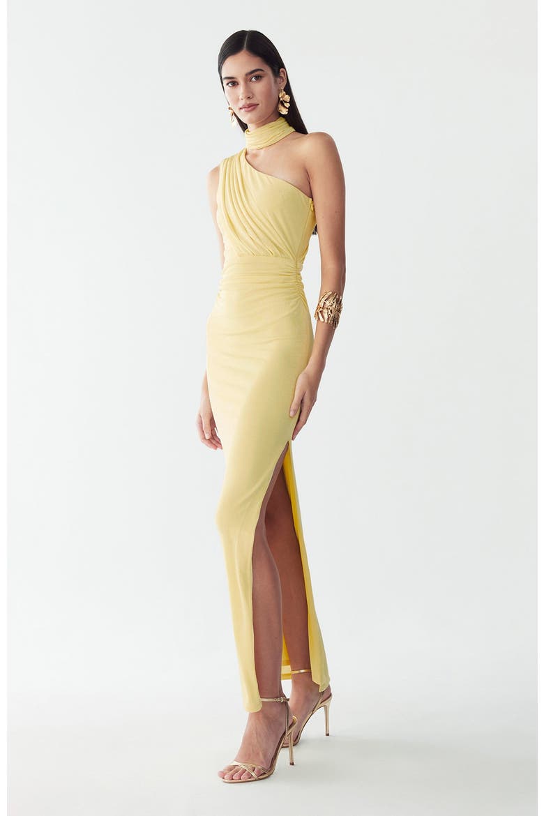 Annie Maxi Dress, Alternate, color, Lemon Sorbet
