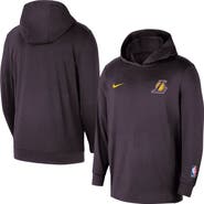 Nike Men's Nike  Black Los Angeles Lakers Authentic Practice Yoga Restore Dri-Fit Pullover Hoodie