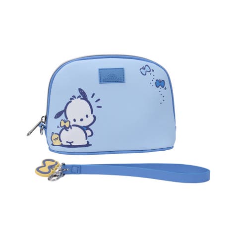 Pochacco Arch Makeup Bag - Faux Saffiano Leather