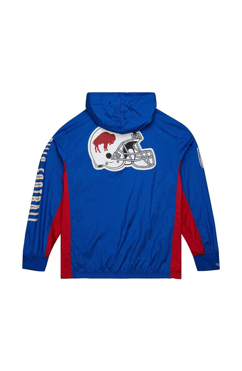 Mitchell & Ness Men's Mitchell & Ness Royal Buffalo Bills Team OG 2.0 Anorak Vintage Logo Quarter-Zip Windbreaker Jacket, Alternate, color, 
