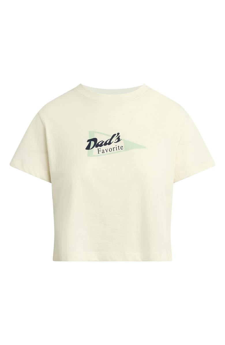 Favorite Daughter Dad's Favorite Crop T-Shirt, Main, color, Gardenia/ Mint