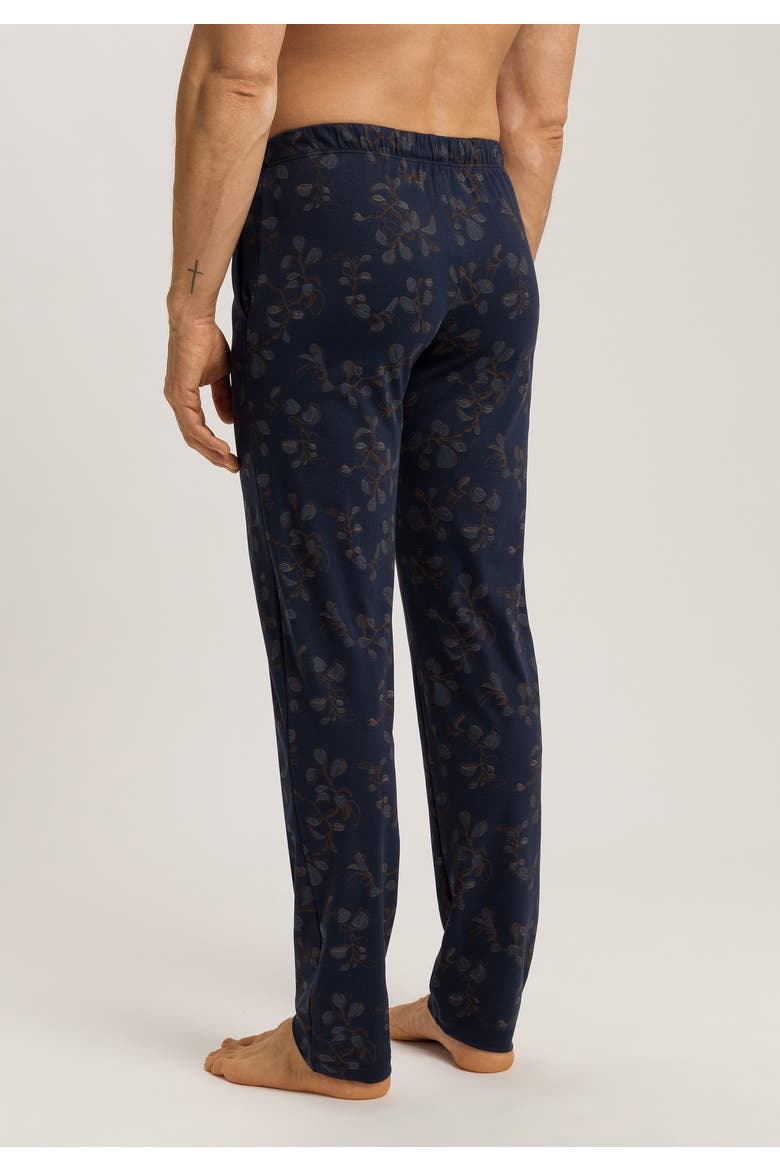 Night And Day Cotton Drawstring Pajama Pants, Alternate, color, Navy Ink Leaves