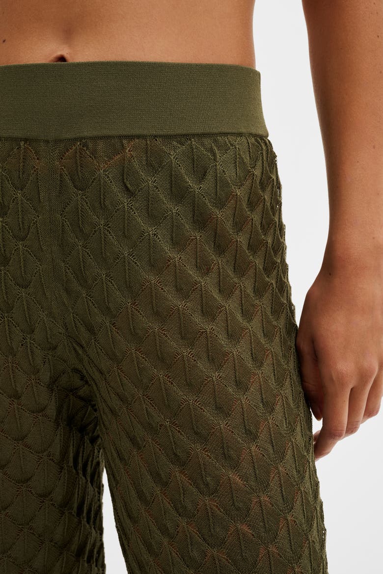 Alissa Knitted Pants, Alternate, color, Dusty Olive