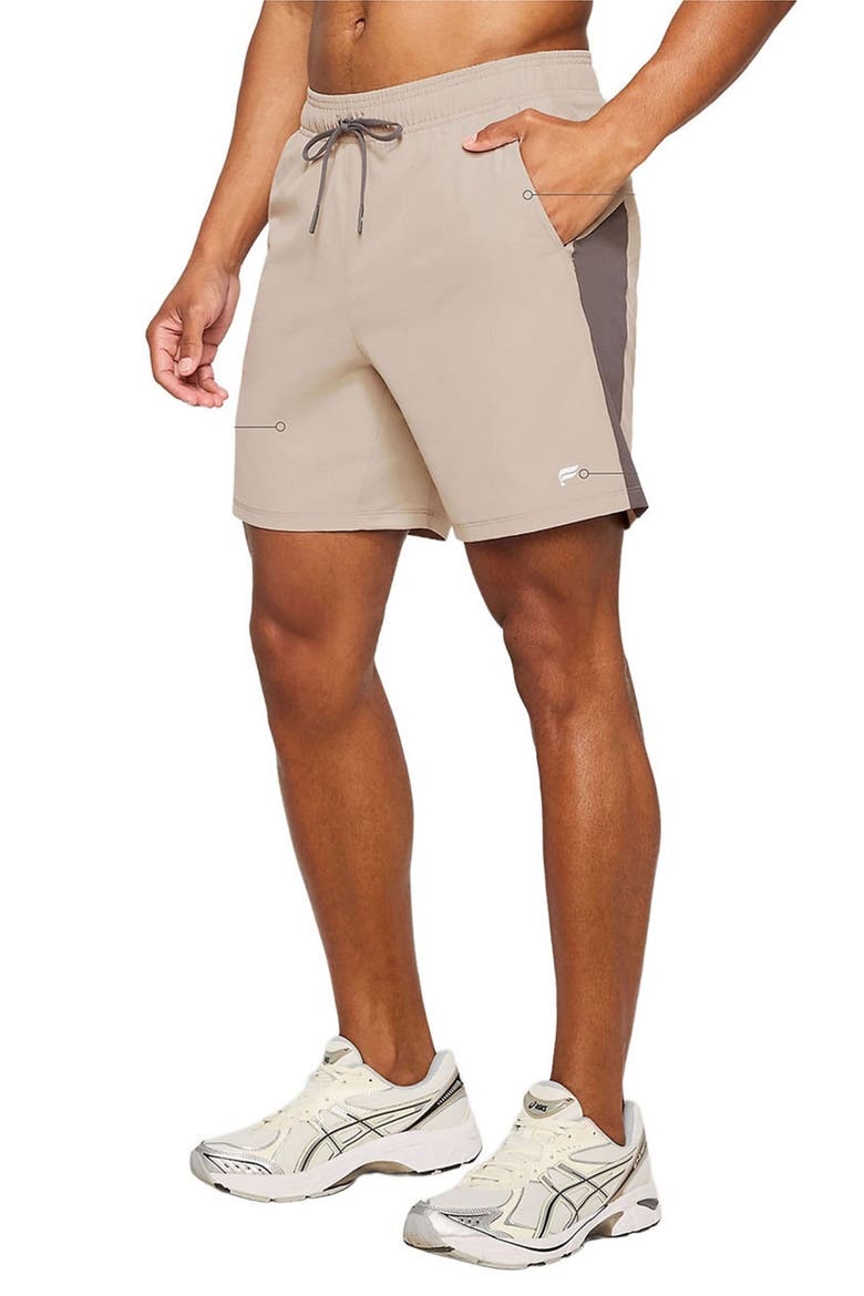 Men's The O2 Run Short 7in, Alternate, color, Brutalist Khaki / Taupe Slate