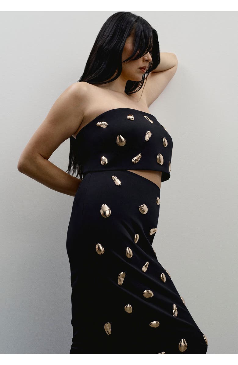 11 Honoré Embellished Strapless Top, Main, color, Black Beauty