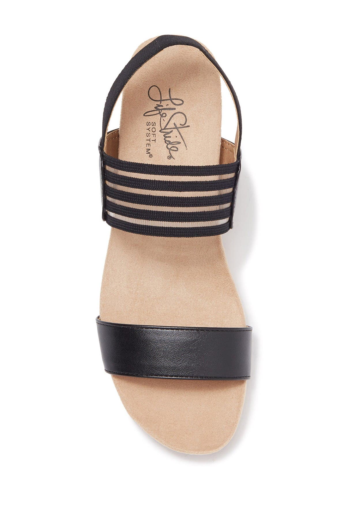 LifeStride Madrid Wedge Sandal - Wide Width Available, Alternate, color, 