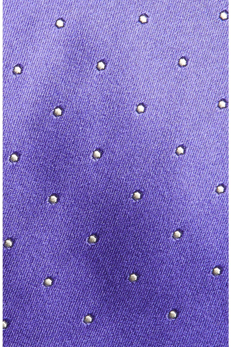 Polka Dot Mulberry Silk Satin Tie, Alternate, color, ULTRA VIOLET