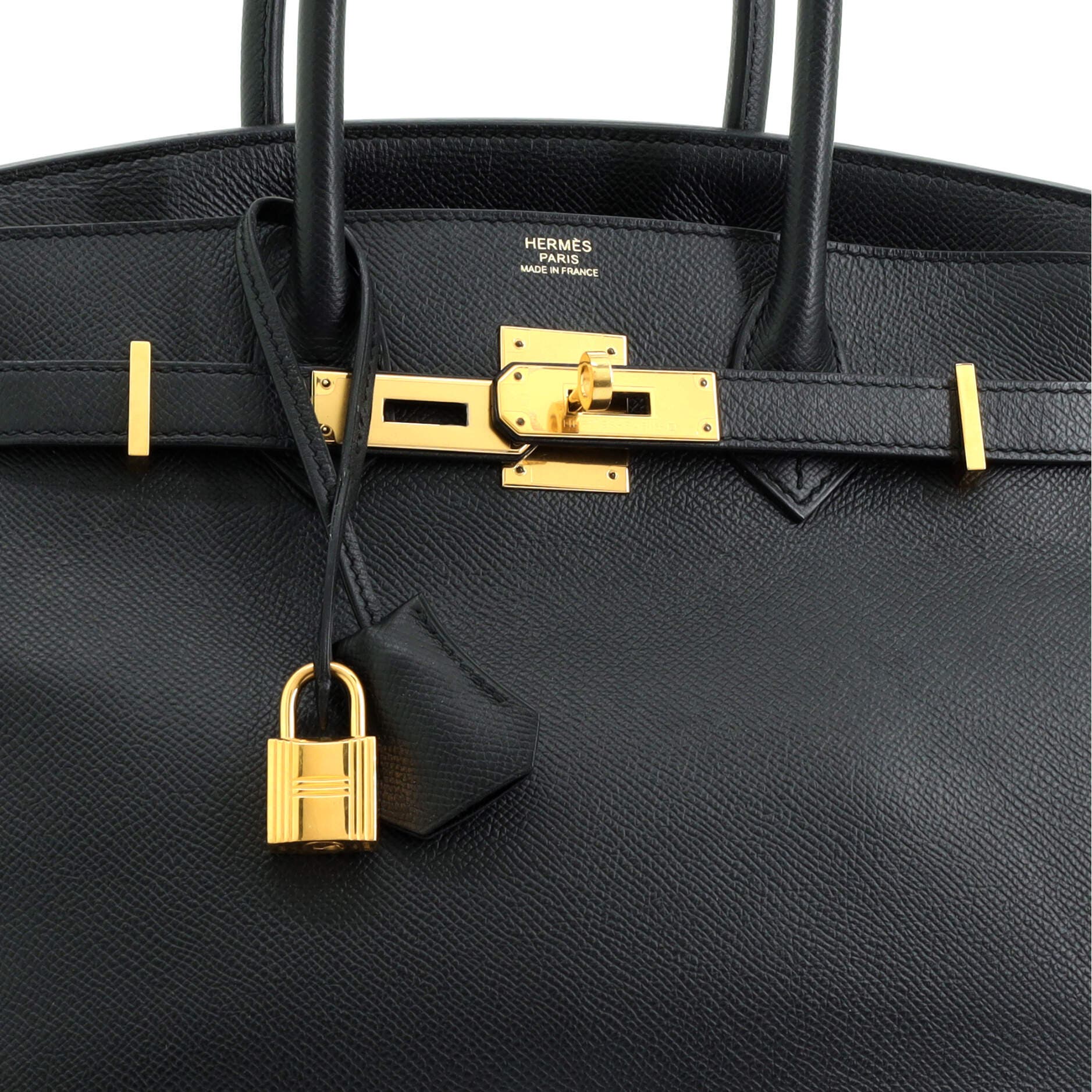 Pre-Owned Hermes Birkin Handbag Black Epsom with Gold Hardware 30, Alternate, color, 