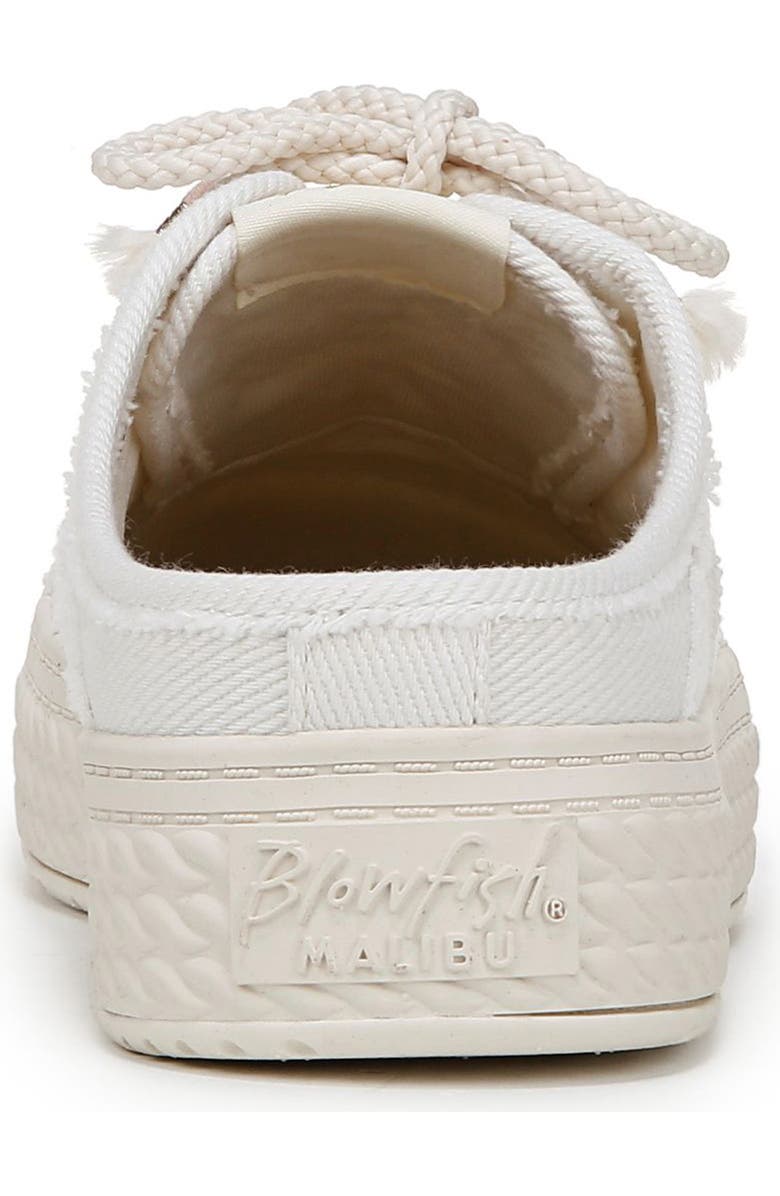 Blowfish Malibu Super Slide Platform Sneaker, Alternate, color, White Twill Fabric