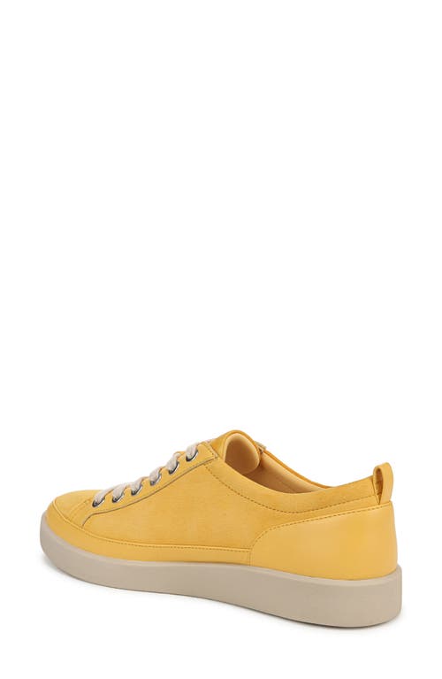 Vionic Winny Low Top Sneaker In Butter Yellow