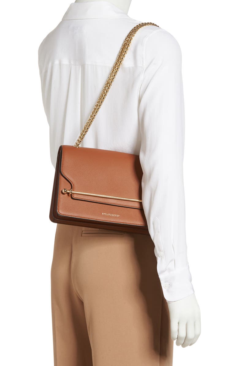 Strathberry East/West Leather Shoulder Bag, Alternate, color,
