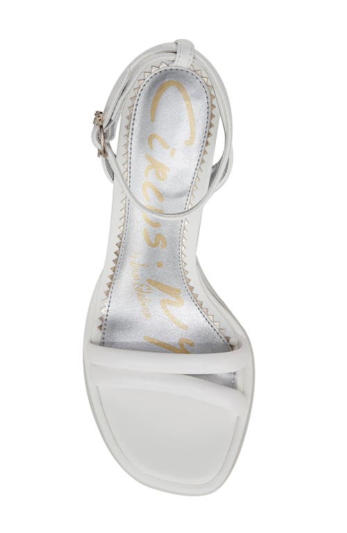 Circus Ny By Sam Edelman Holly Ankle Strap Sandal In Bright White