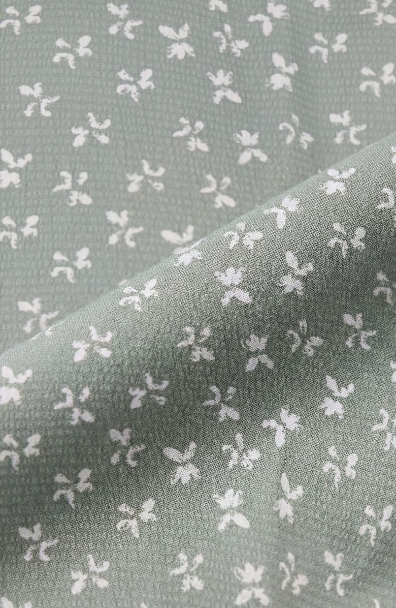 Report Collection Ditsy Short Sleeve Seersucker Button-Up Shirt, Alternate, color, Sage