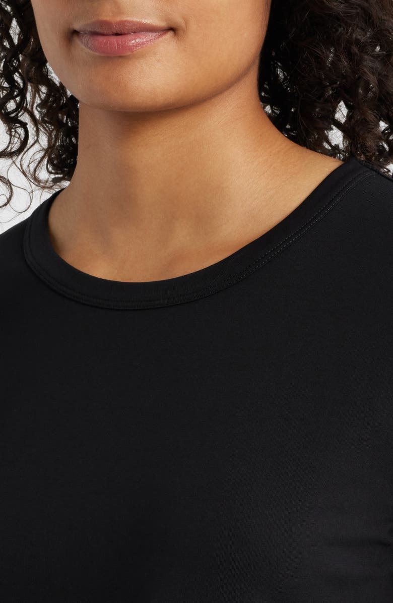 NIC+ZOE Perfect Knit Long Sleeve Top, Alternate, color, Black Onyx