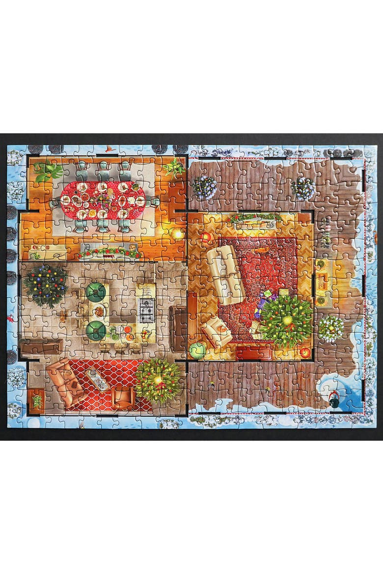 3D Puzzle Christmas House 1100 Pieces, Alternate, color, Multicolored