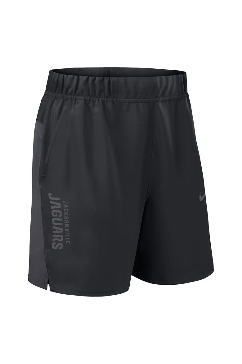 Men's Nike Black Jacksonville Jaguars Woven Victory Performance Shorts, Alternate, color, Black