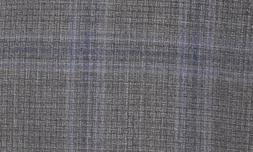 Shop Ted Baker London Troy Slim Fit Plaid Wool Vest In Mid Grey