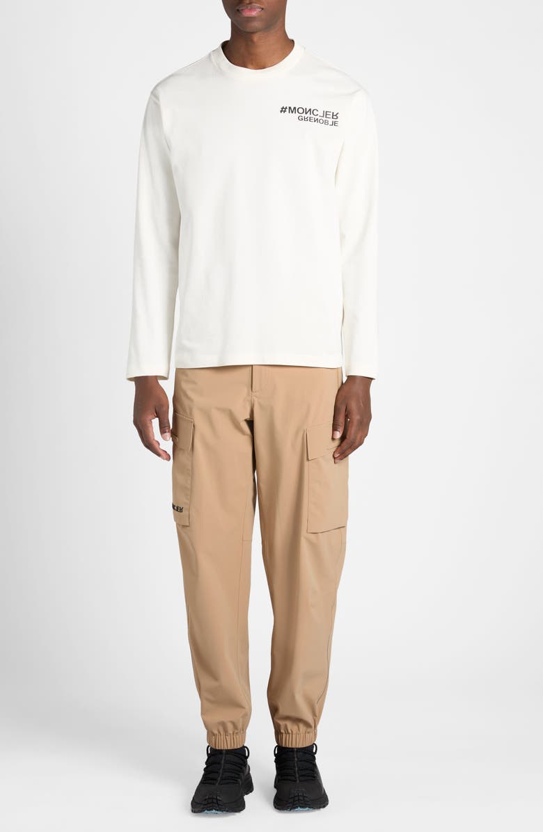 Moncler Grenoble Logo Long Sleeve Cotton T-Shirt, Alternate, color, 