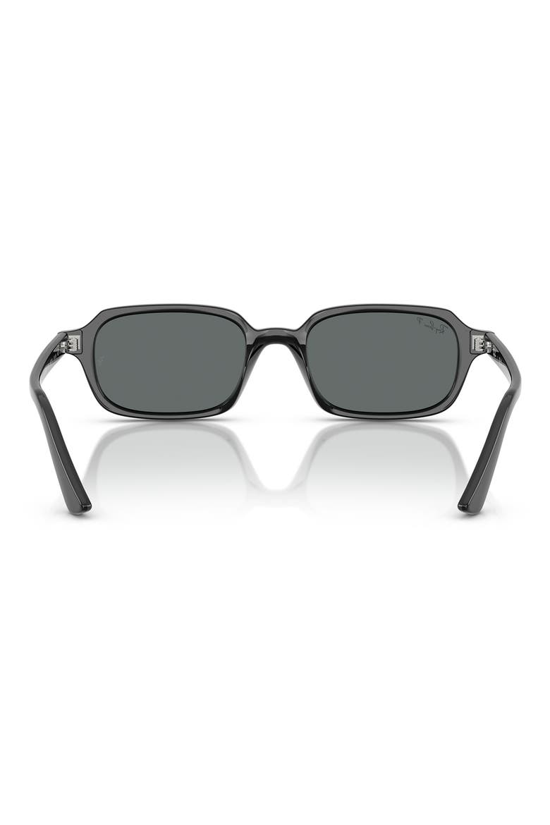 51mm Zuri Polarized Pillow Sunglasses, Alternate, color, BLACK / DARK GREY POLAR