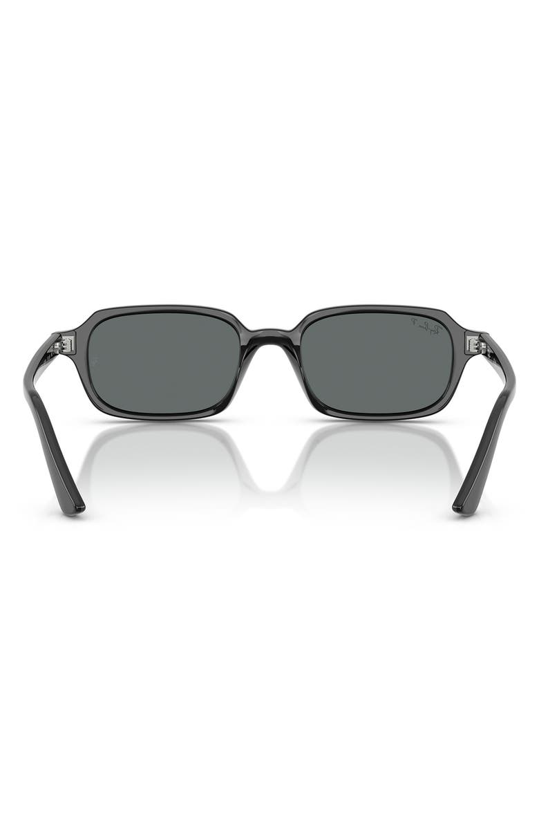 Ray-Ban 51mm Zuri Polarized Pillow Sunglasses, Alternate, color, Black / Dark Grey Polar