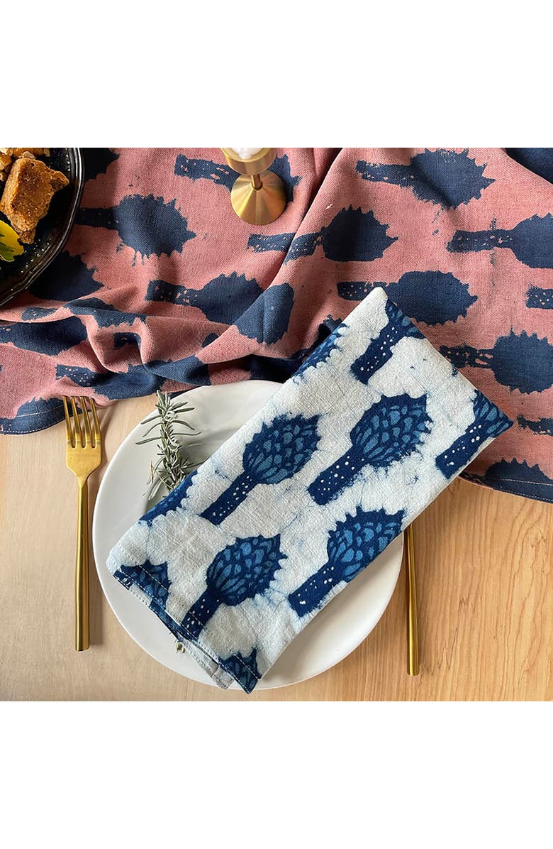 Ichcha Reusable Cloth Napkins - Set of 4, Alternate, color, Blue
